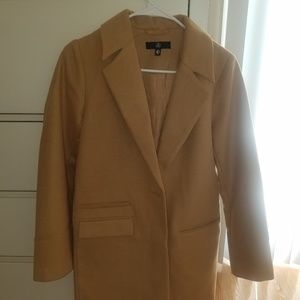 Button front slim coat